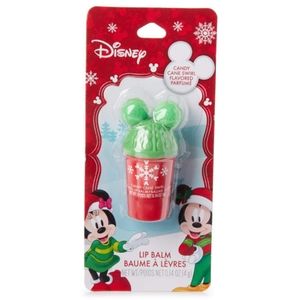 Red Cup Candy Cane Swirl Mickey Ears Lip Bal